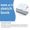3 PACK - Incraftables Art Sketchbook (125 Pages) Spiral Bound. Hardcover Perforated Paper Pad (8.5” x 11” Big) Art Sketch Book for Artists & Beginners. Heavy Duty Sketch Notebook for Drawing & Panting (A4)